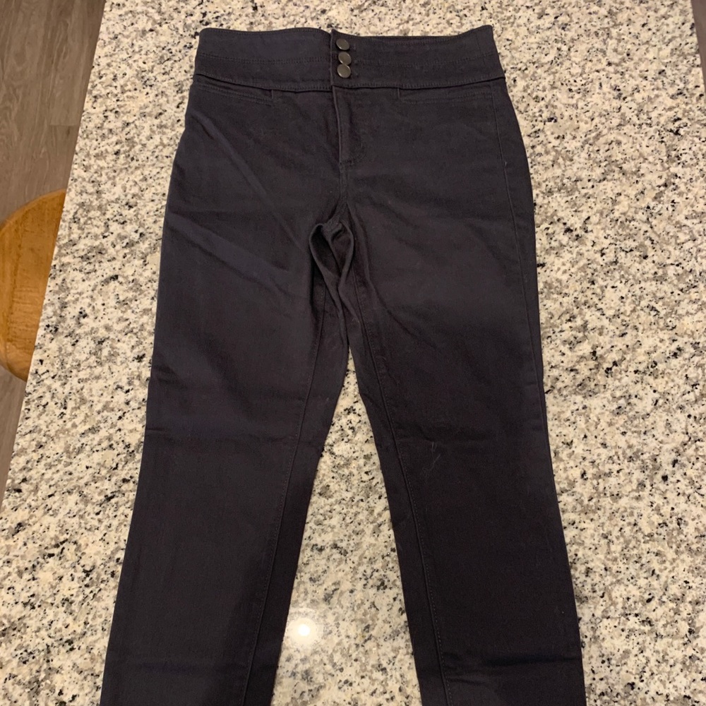 High Rise Skinny Grey Pant-Loft-Size 2